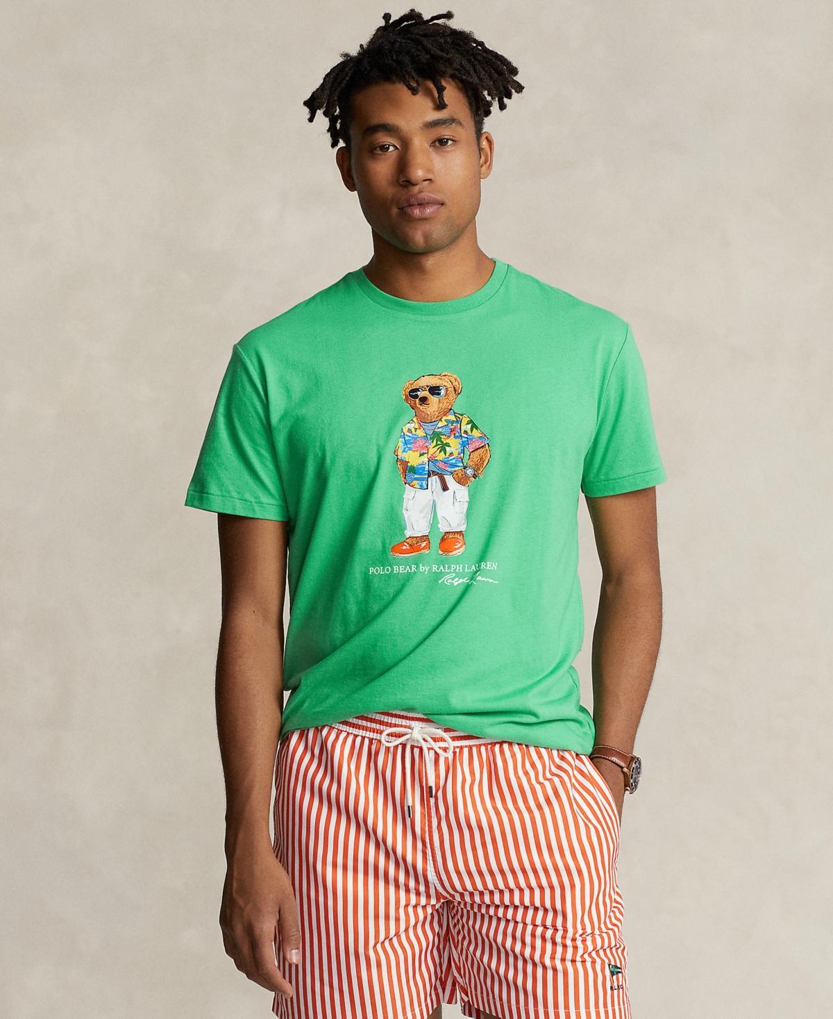 Polo Ralph Lauren Mens Classic-Fit Polo Bear Jersey T-Shirt Product Image