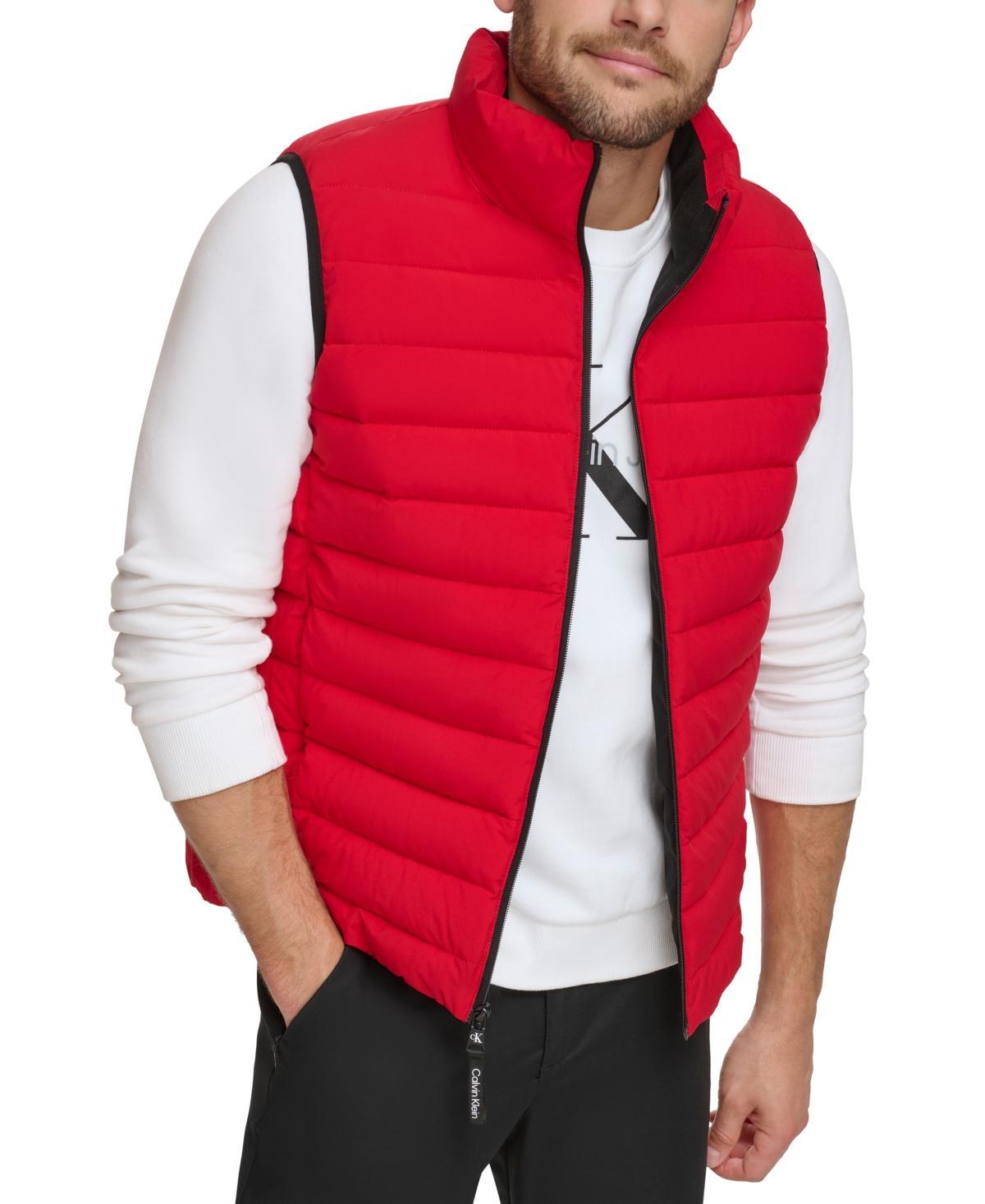 Calvin Klein Mens Stretch Puffer Vest - Ebony Product Image