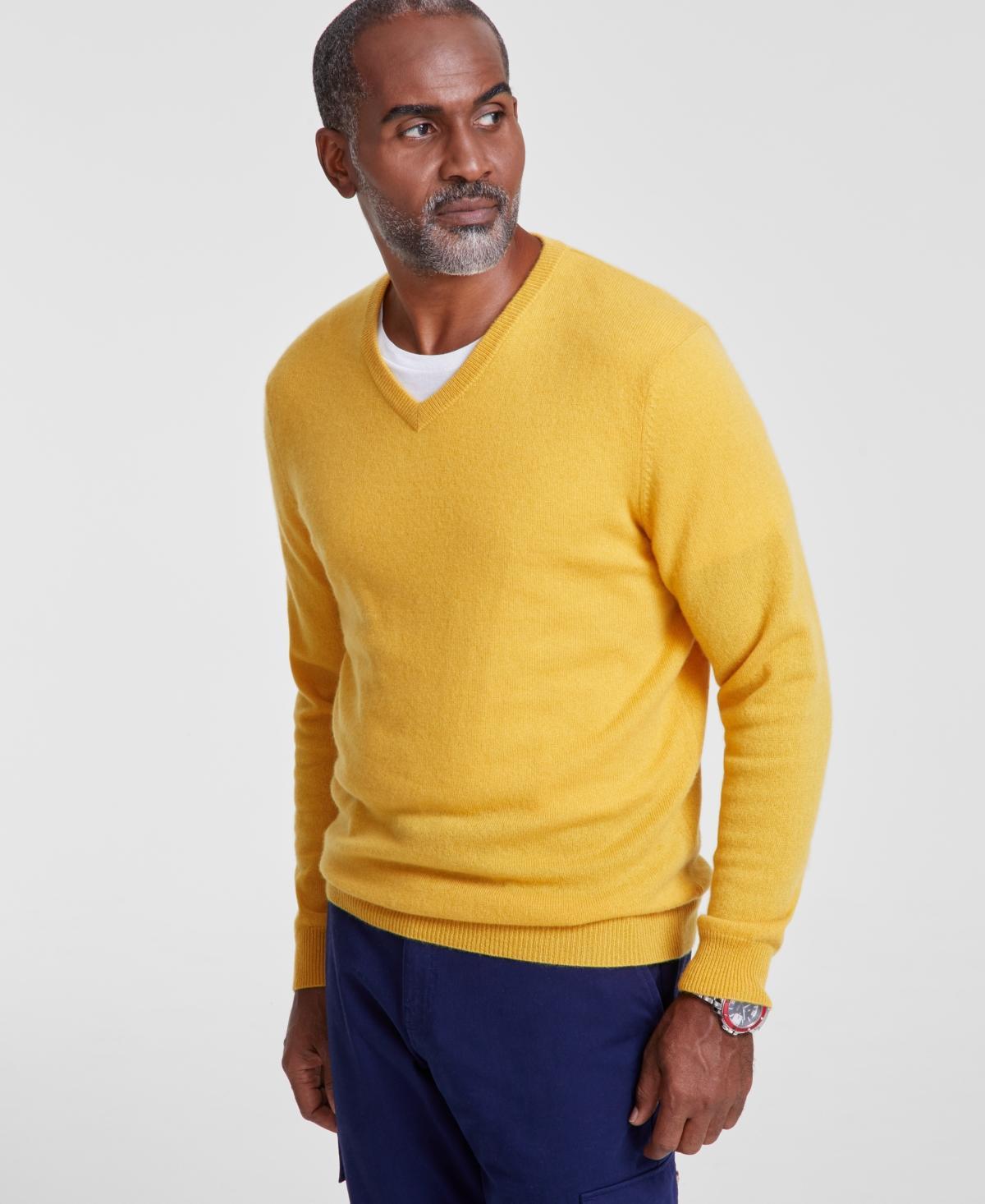 Club Room Mens V-Neck Cashmere Sweater, Created for Macys Product Image