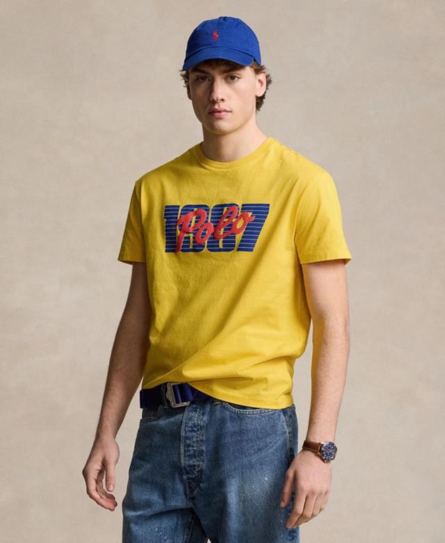 Men's Classic-fit Logo Jersey T-shirt In Canary Yellow Product Image