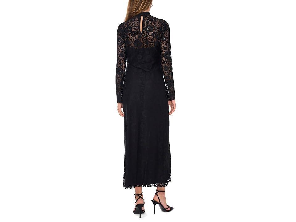 Vince Camuto Lace Long Sleeve Maxi Dress (Rich ) Women's Dress Product Image