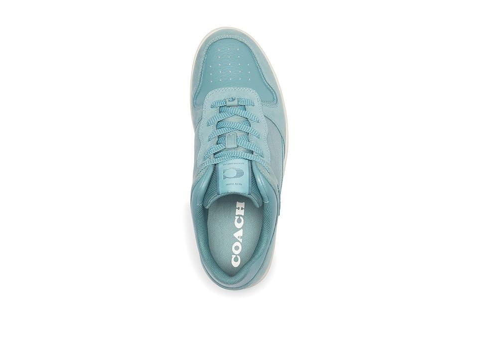 COACH C201 Low Top Sneakers In Signature Canvas Jacquard (Aquamarine) Women's Shoes Product Image