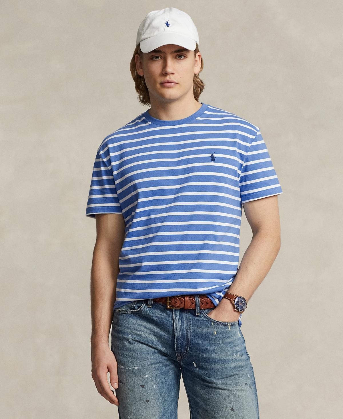 Polo Ralph Lauren Mens Classic-Fit Striped Jersey T-Shirt - Rl 2000 Red Product Image