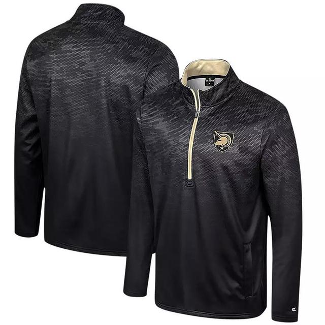 Mens Colosseum Black Appalachian State Mountaineers The Machine Half-Zip Jacket Product Image