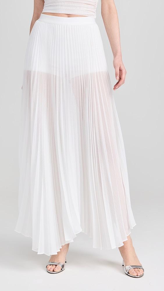 alice + olivia Katz Sunburst Pleated Maxi Skirt w/ Hot Pants | Shopbop Product Image