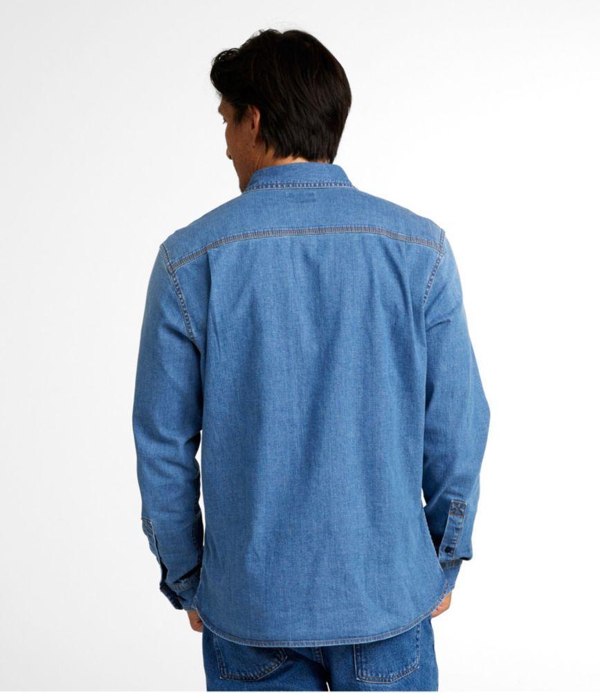 
                            Men's BeanFlex® Denim Shirt, Slightly Fitted Untucked Fit, Long-Sleeve
                         Product Image