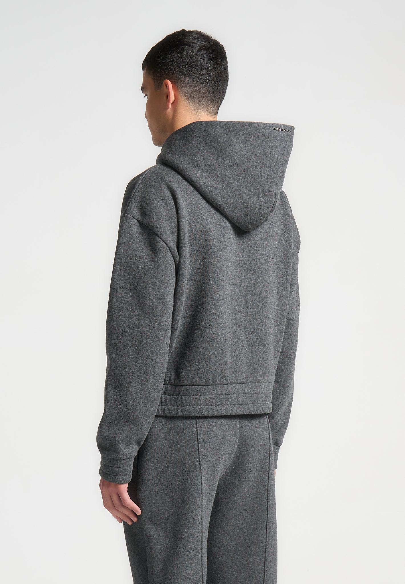 Éternel 420GSM Cropped Hoodie - Dark Grey Male Product Image