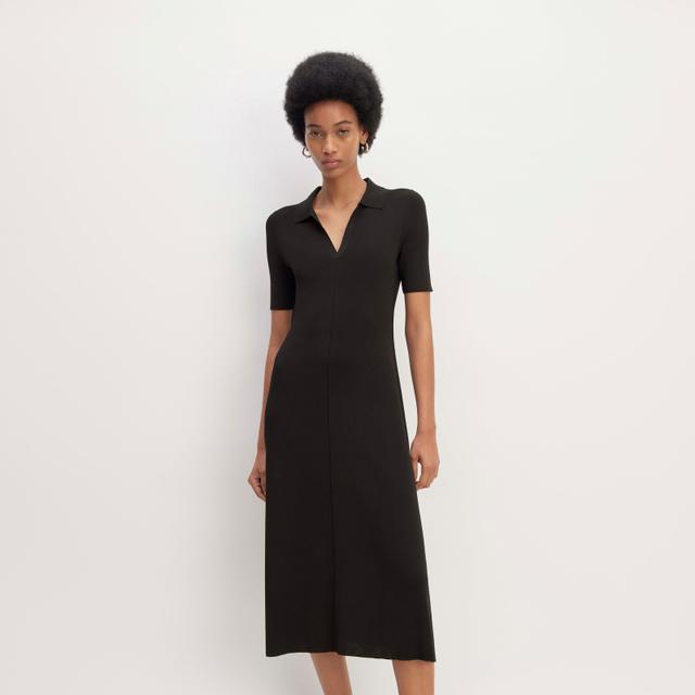 Womens Viscose Knit Polo Midi Dress by Everlane Product Image