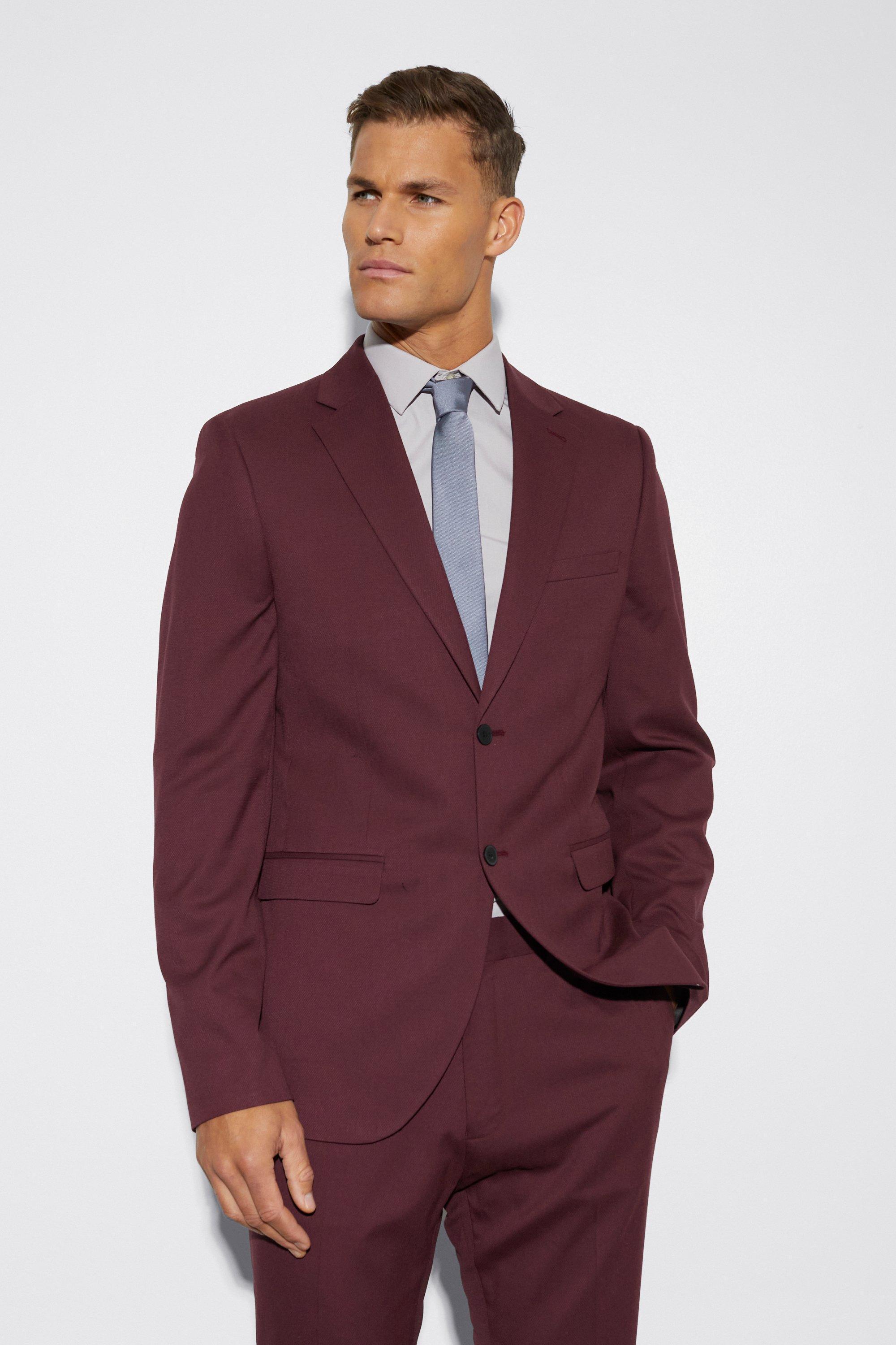 Tall Slim Single Breast Suit Jacket | boohooMAN USA Product Image