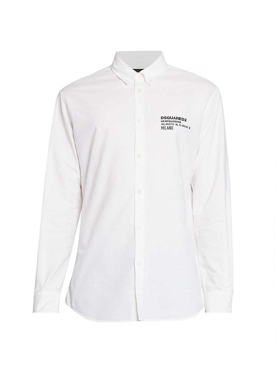 Mens D2 Headquarter Button-Down Shirt Product Image