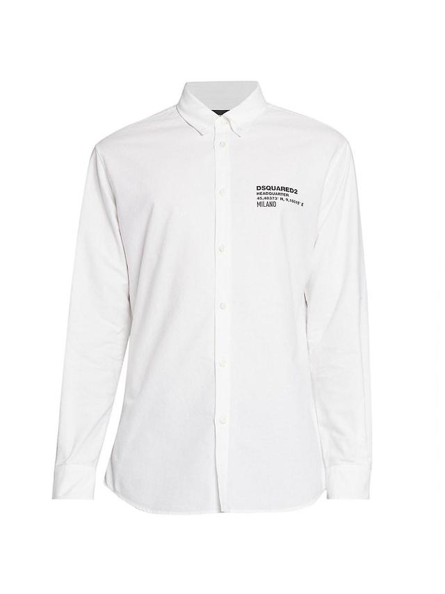 Mens D2 Headquarter Button-Down Shirt Product Image