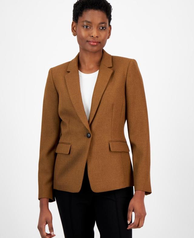 Tahari Asl Womens Single-Button Notched-Lapel Blazer Product Image