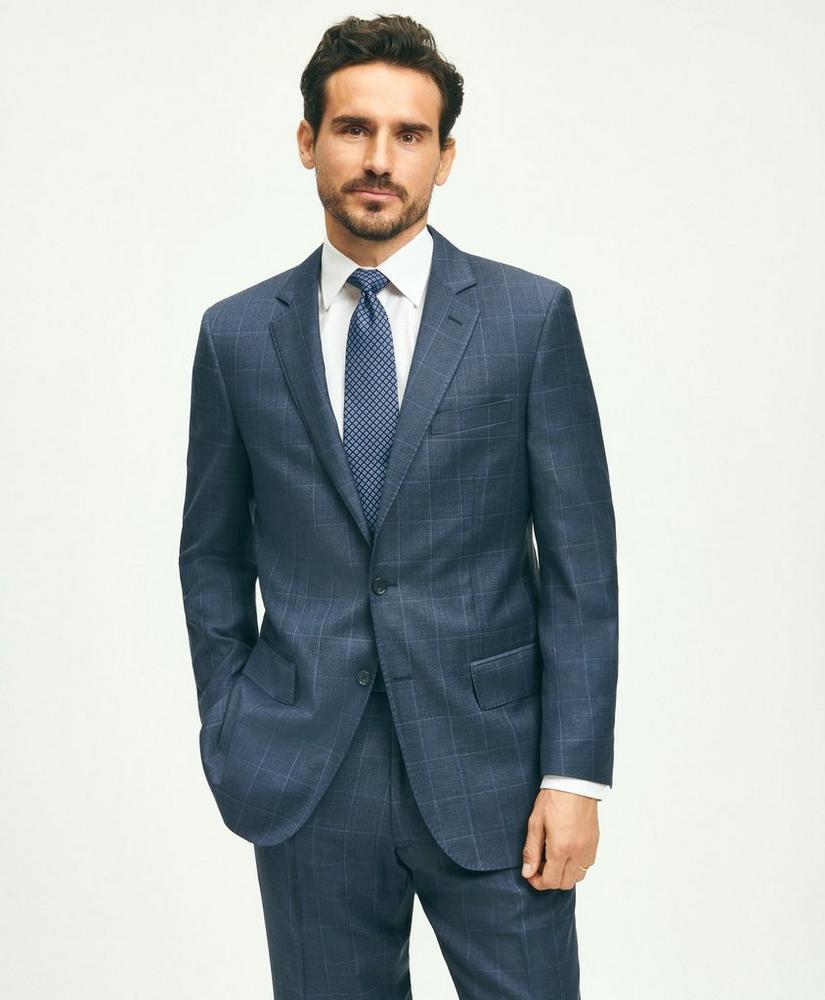 Traditional Fit Wool Windowpane 1818 Suit Product Image