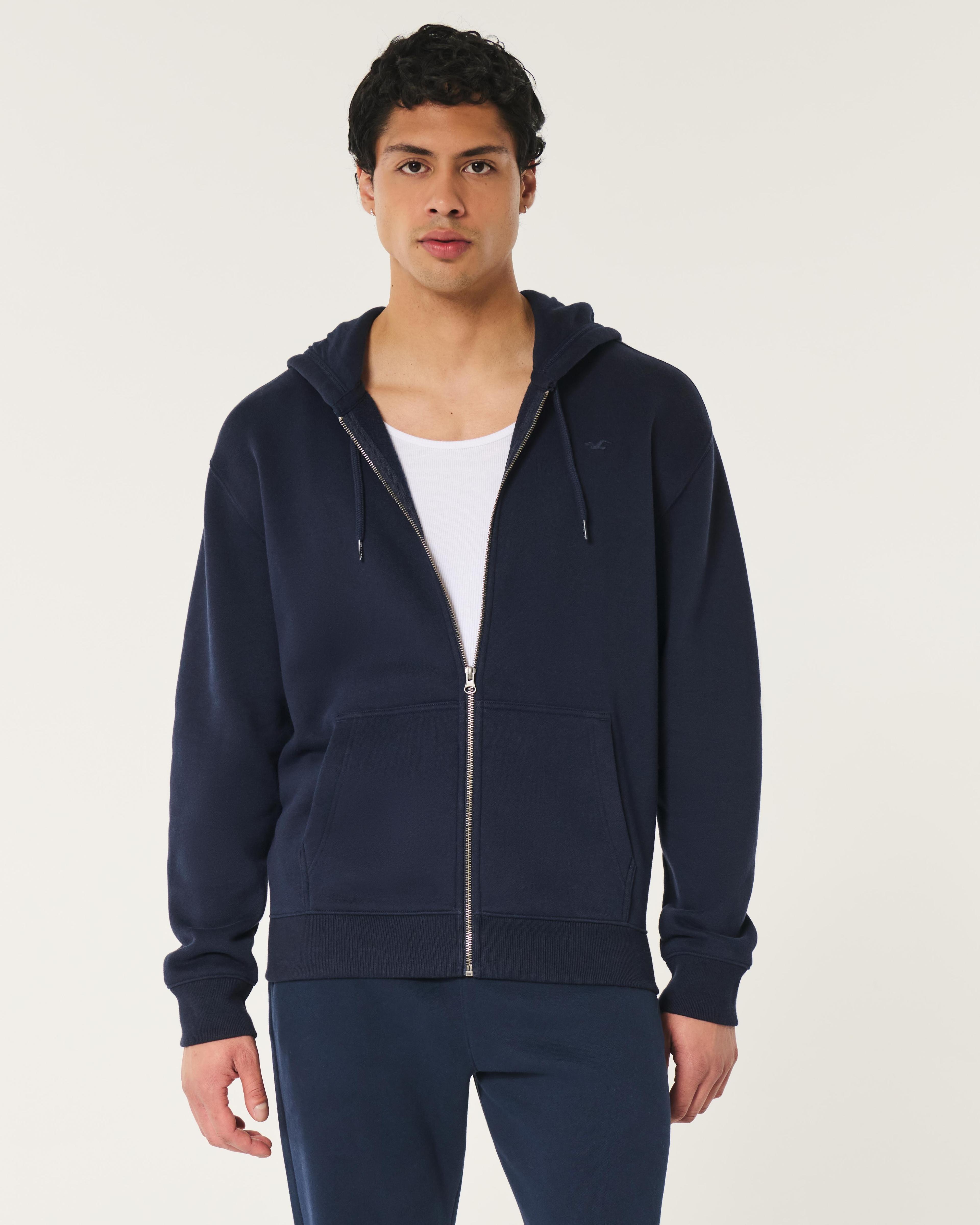 Relaxed Zip-Up Icon Hoodie Product Image