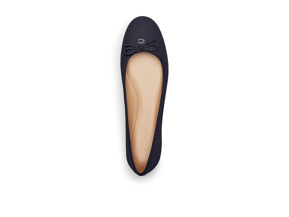 COACH Abigail Leather Ballet Flat (Midnight Navy) Women's Flat Shoes Product Image