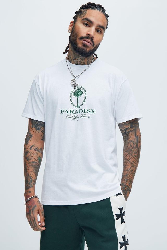 Find Your Paradise Short Sleeve Tee - White Product Image