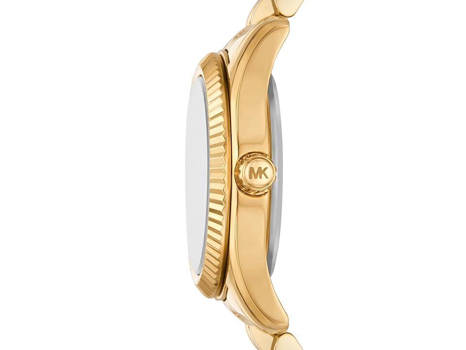 Michael Kors Womens Lexington Three-Hand Two Tone Stainless Steel Bracelet Watch Product Image