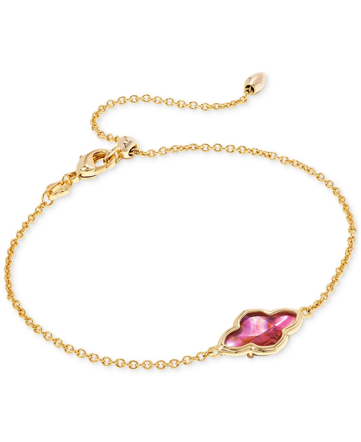 Kendra Scott 14k Gold-Plated Stone Medallion Adjustable Link Bracelet Product Image