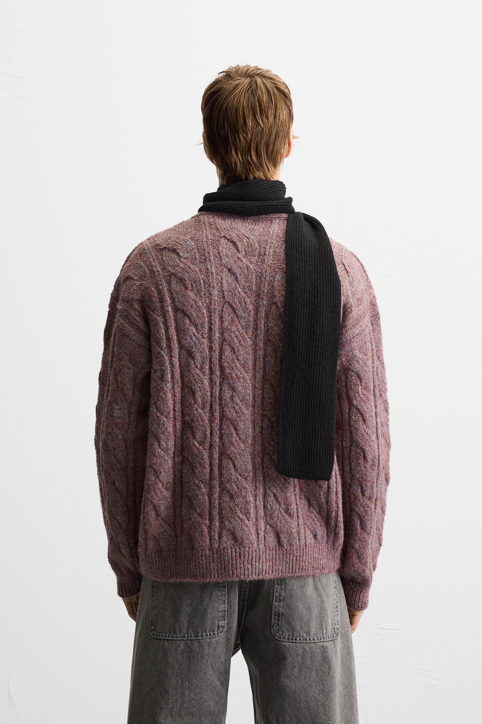 TEXTURED WEAVE WOVEN CARDIGAN Product Image