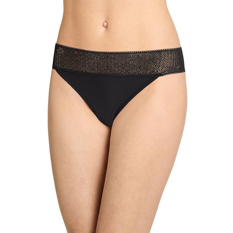 Womens Jockey Soft Touch Lace Modal Thong Panty 3212 Product Image