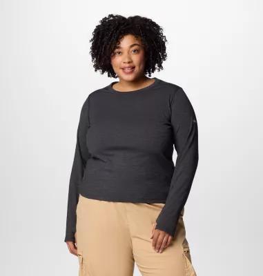 Columbia Women's Boundless Days Knit Crew Long Sleeve - Plus Size- Product Image