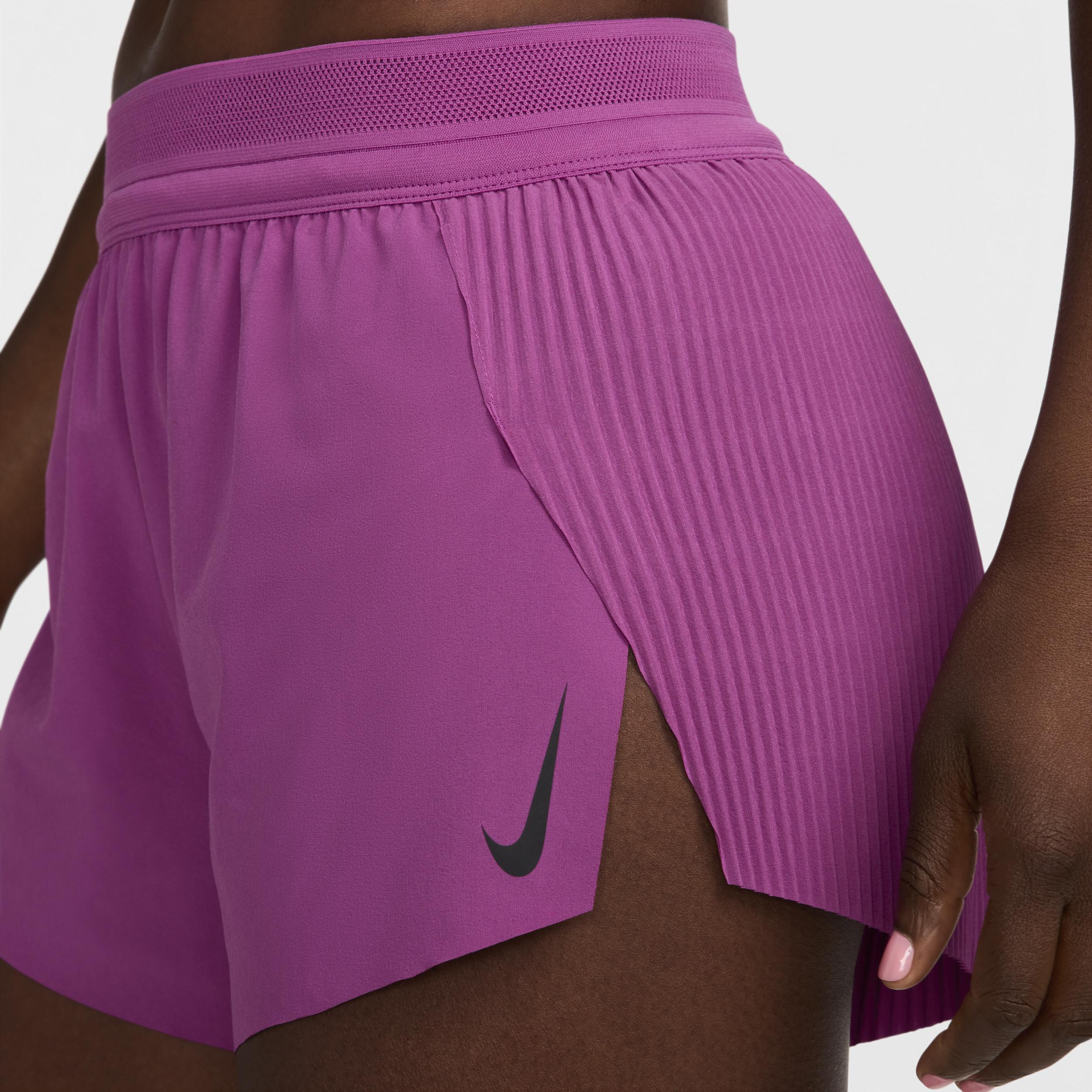 Nike Women's AeroSwift Dri-FIT ADV Mid-Rise Brief-Lined 3" Running Shorts Product Image