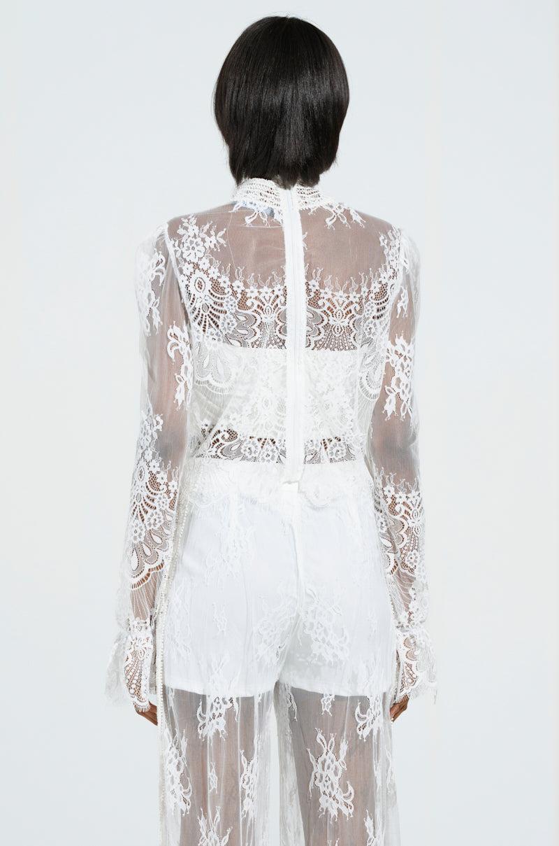 MISS ME YET LACE BLOUSE Product Image