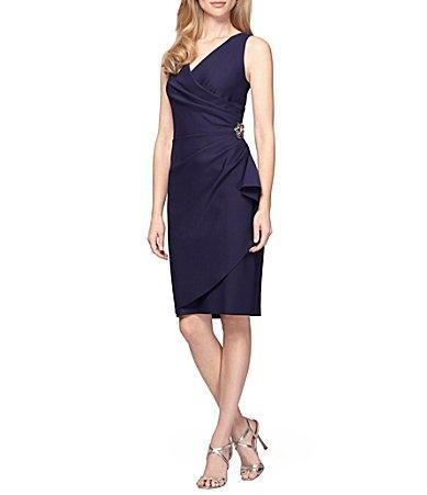 Alex Evenings Side Ruched Cocktail Dress Product Image