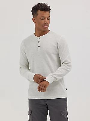 Men's Waffle Knit Henley Shirt | Men's Tops | Lee® Product Image