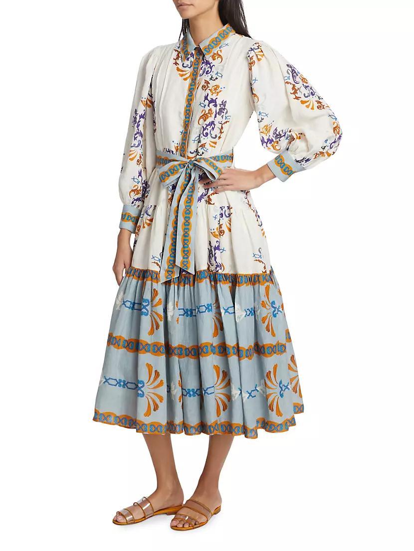 Eterna Marie Jane Printed Shirtdress Product Image