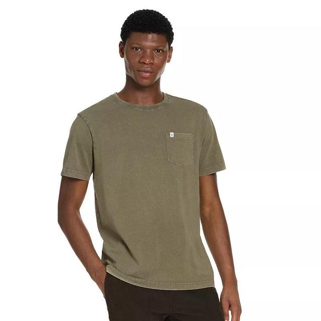 Mens Hurley Sahara Acid Wash Pocket Tee Product Image