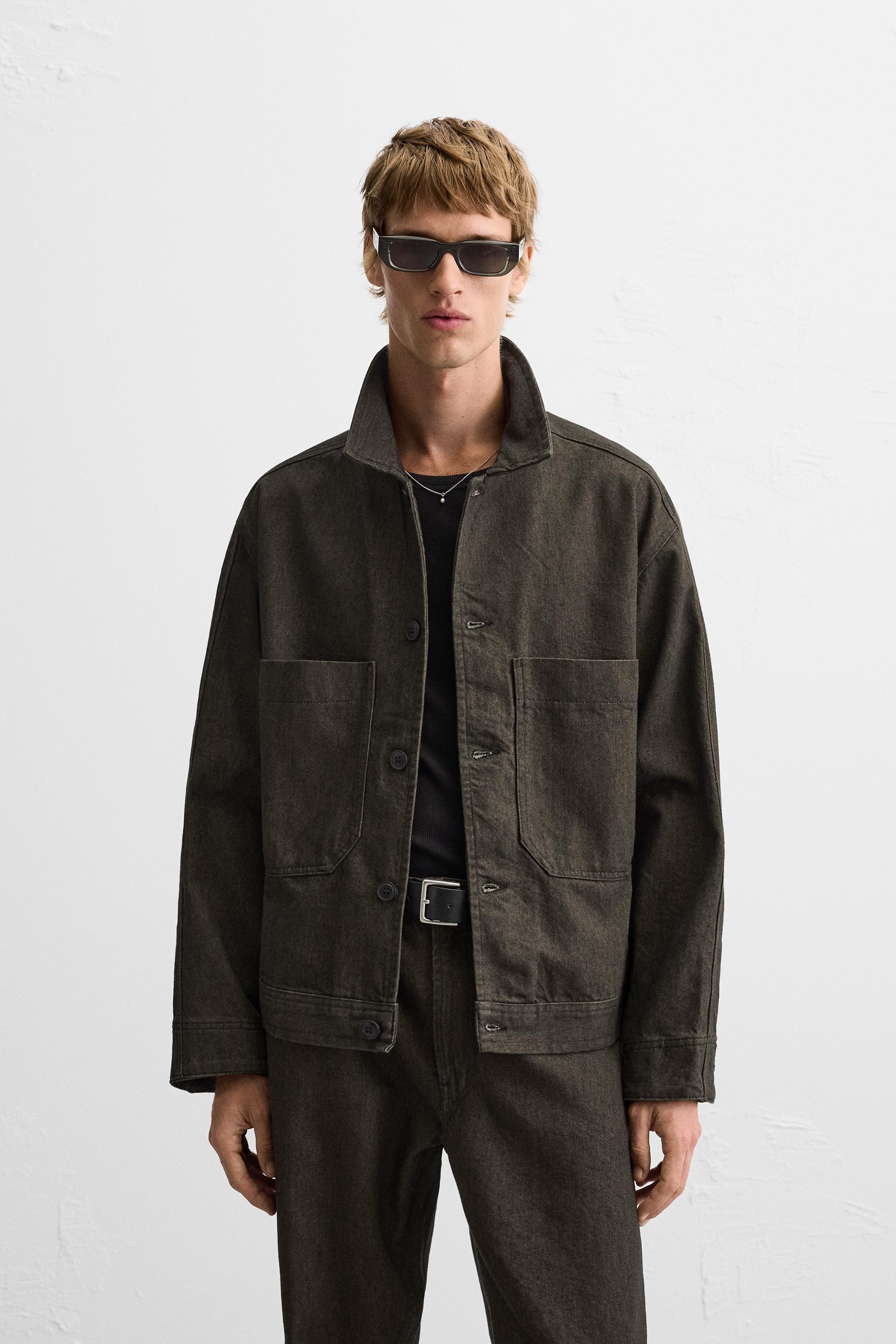 STRUCTURED DENIM OVERSHIRT Product Image