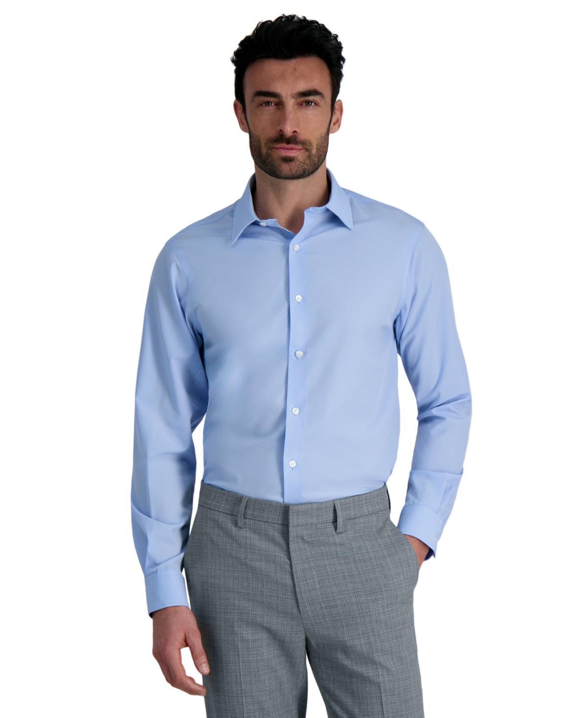 Mens Haggar Smart Wash Classic Fit Wrinkle Free Dress Shirt Product Image