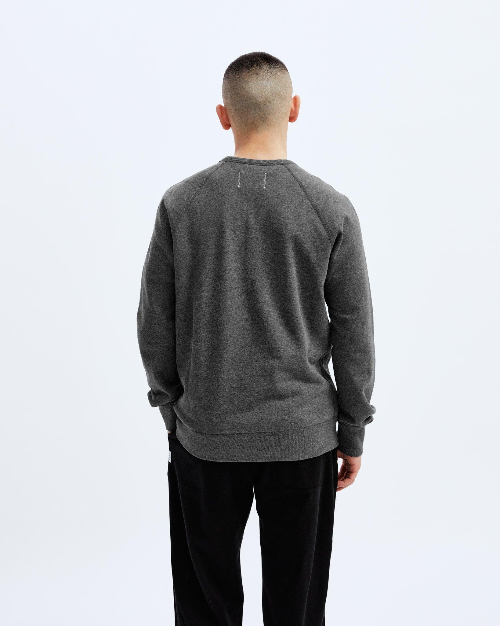 0984. Herringbone Terry Crewneck - Crimson Red Product Image