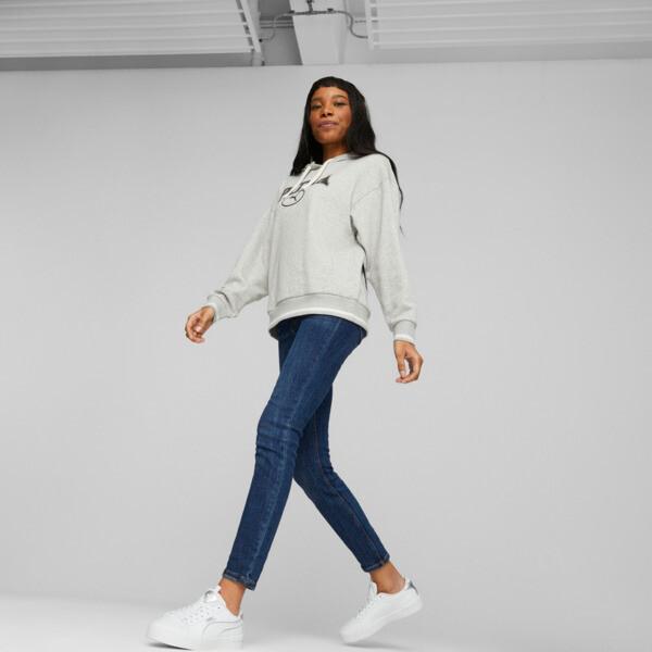 PUMA SQUAD Women's Hoodie in Light Grey Heather Product Image