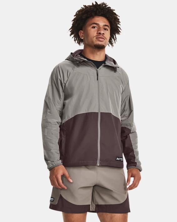 Men's UA RUSH™ Woven Full-Zip Product Image