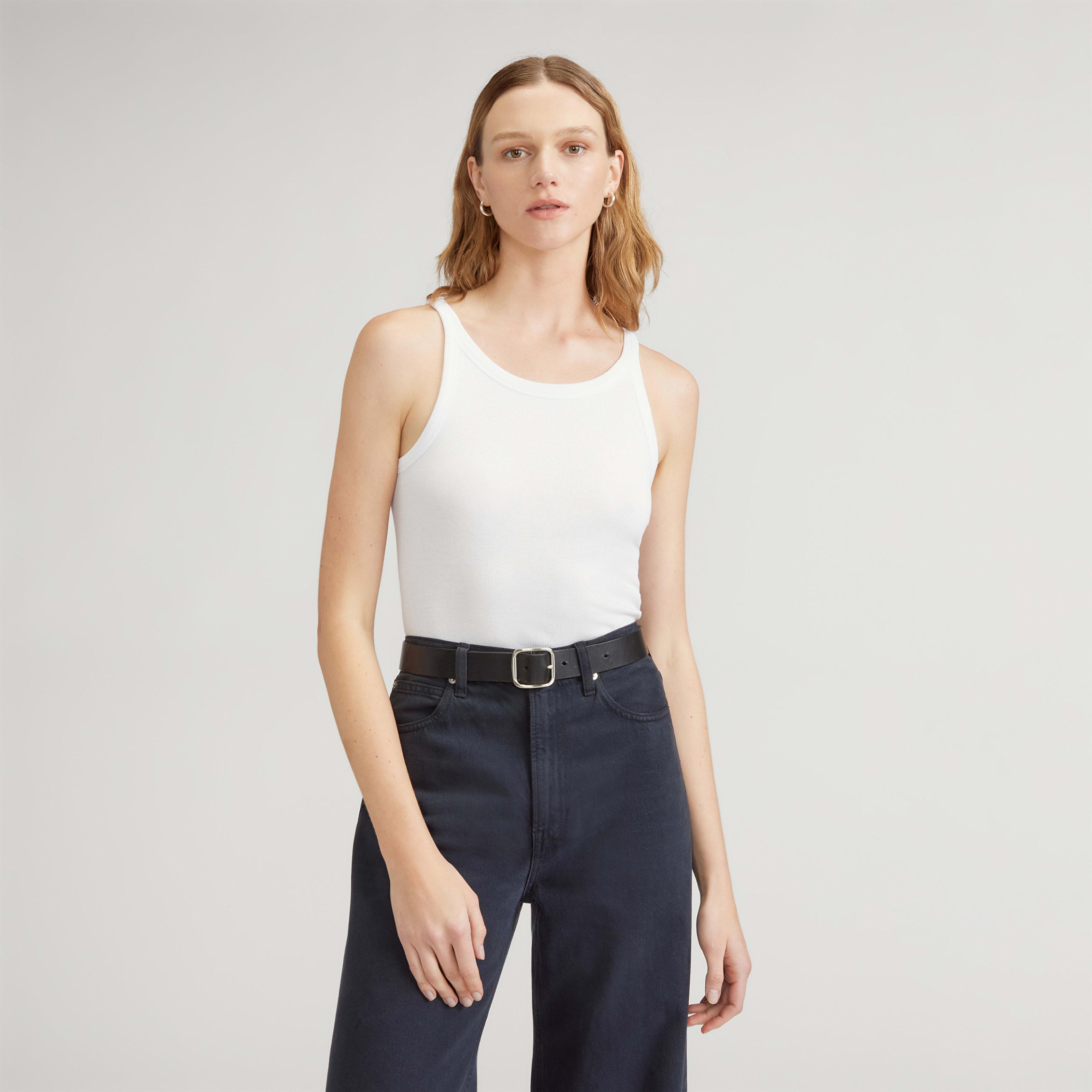 Womens Supima Micro-Rib Cropped Tank Sweater by Everlane product image