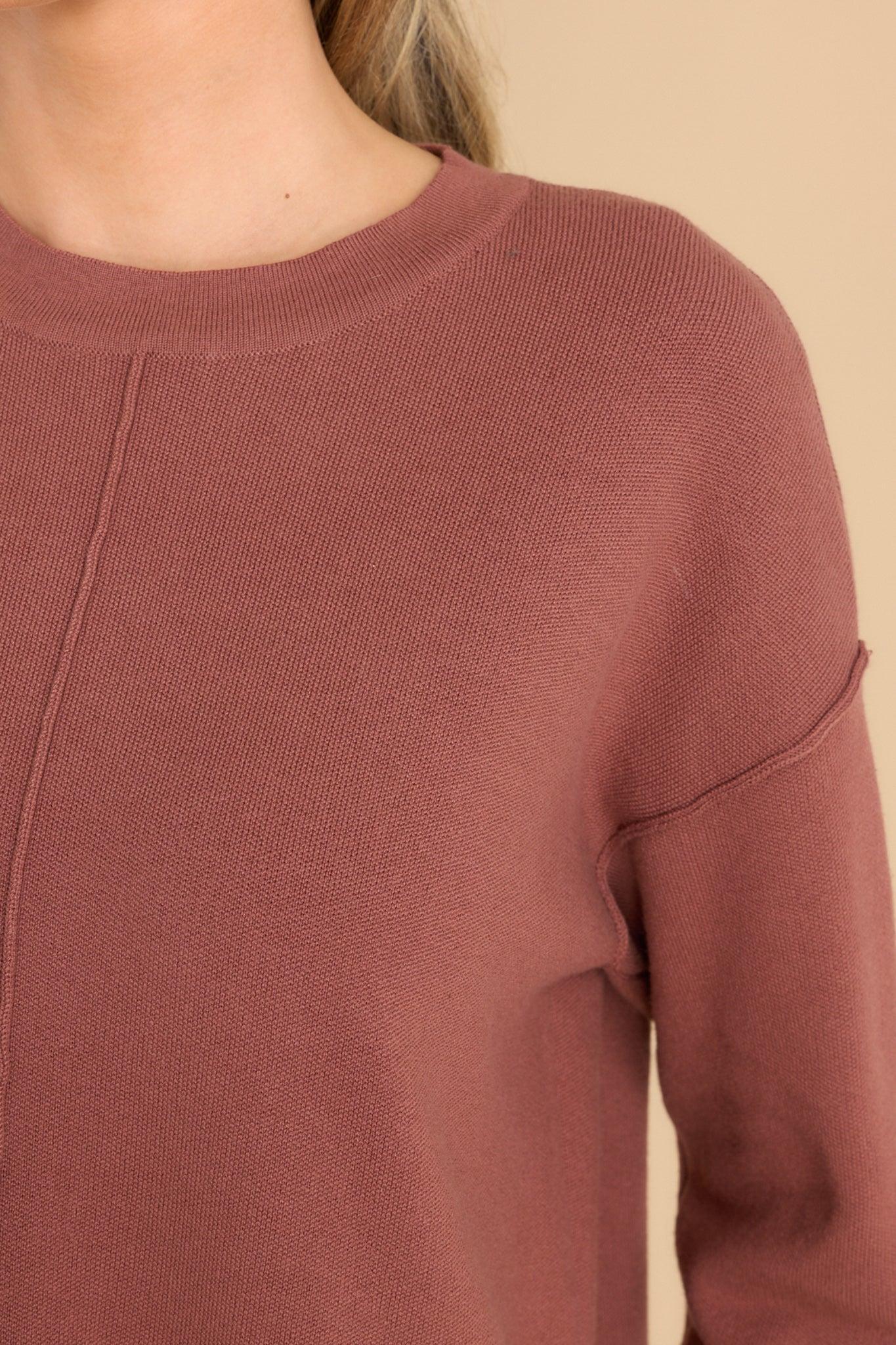 Perfectly You Heirloom Red Sweater Product Image