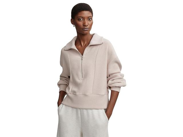 Varley Ramona 1/2 Zip (Mushroom) Women's Clothing Product Image