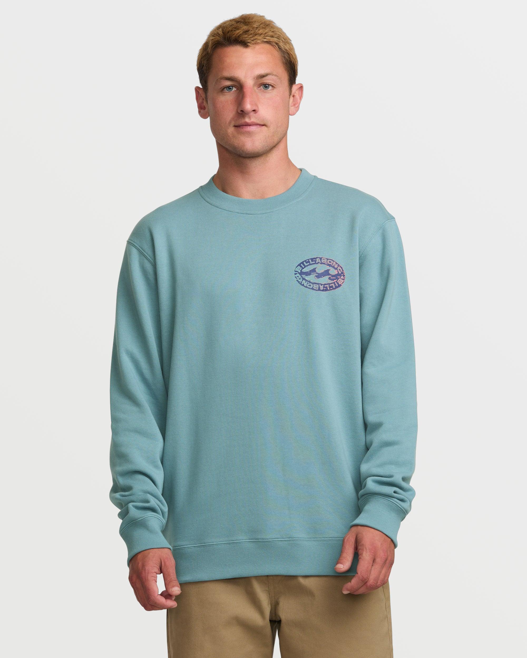 Short Sands Crew Sweatshirt - Washed Blue Male Product Image