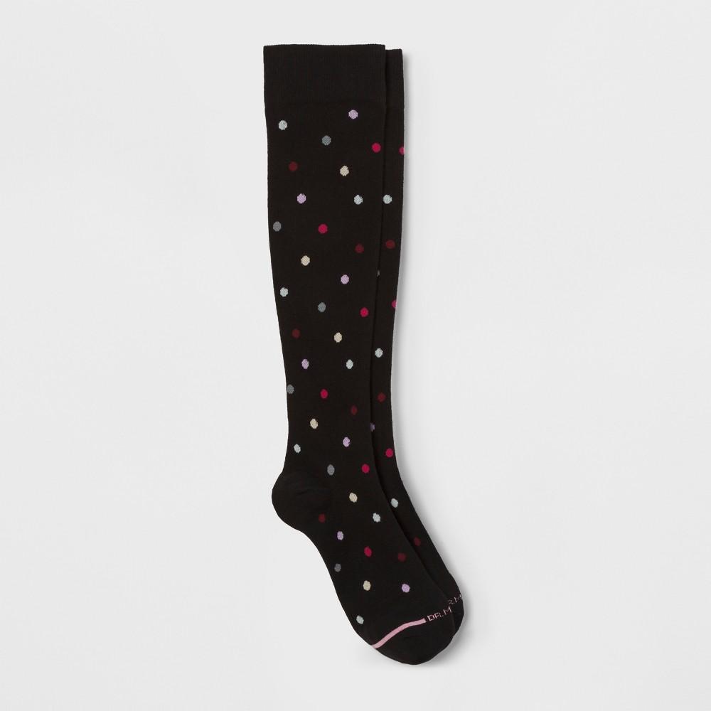 Womens Dr. Motion Compression Dancing Dot Knee High Socks Product Image