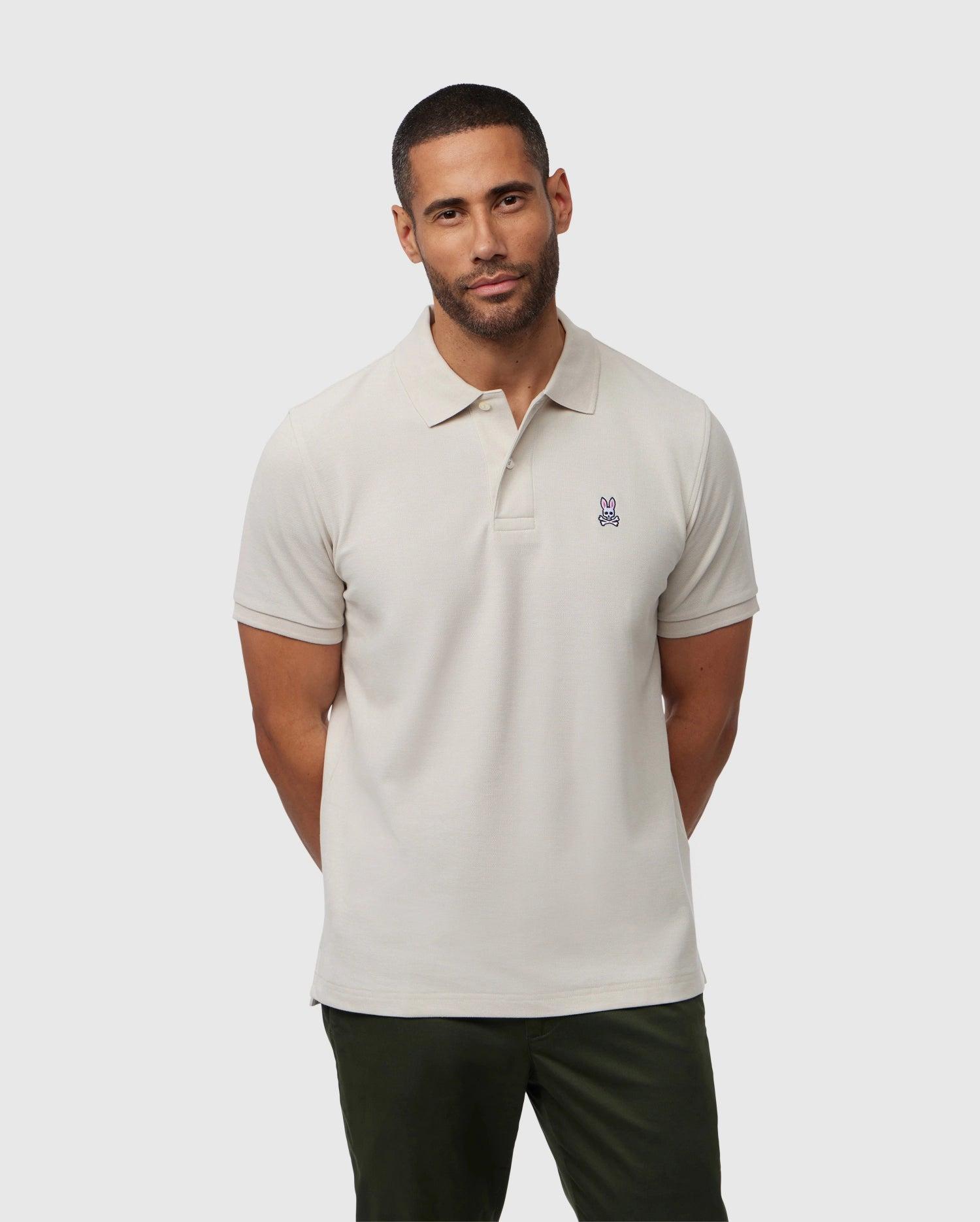 MENS CLASSIC PIQUE POLO SHIRT - B6K001B200 Male Product Image