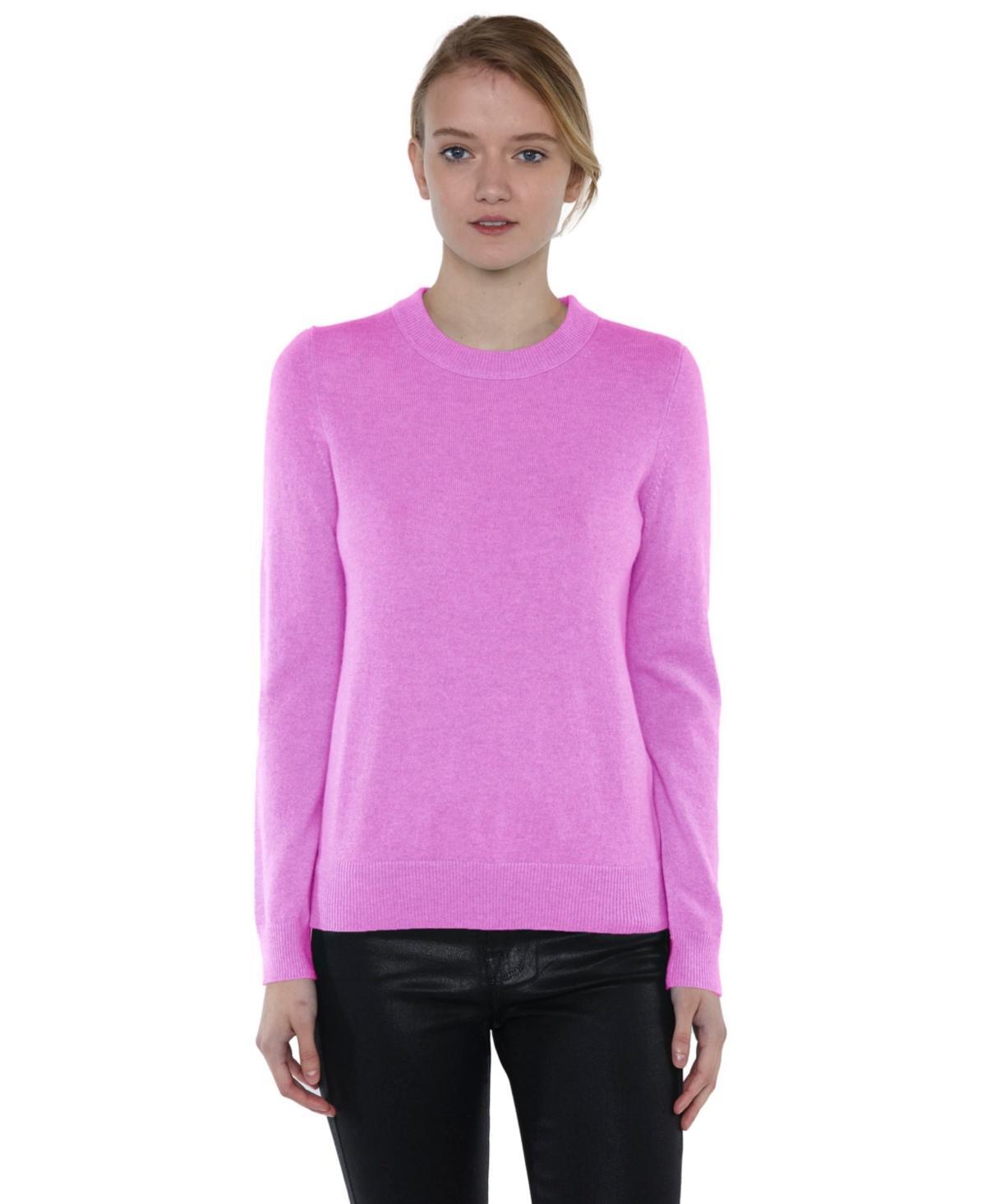 Jennie Liu Womens 100% Pure Cashmere Long Sleeve Crew Neck Pullover Sweater (1362, Lime, X-Small ) Product Image