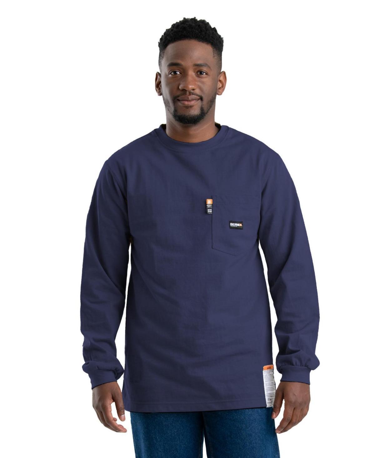 Mens Flame Resistant Crew Neck Pocket Tee Big and Tall Product Image