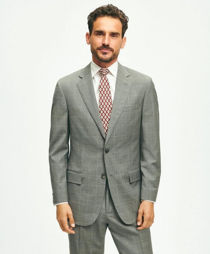 Traditional Fit 1818 Windowpane Suit In Wool Product Image