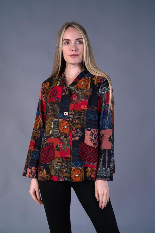 Patchwork Print Jacket Product Image