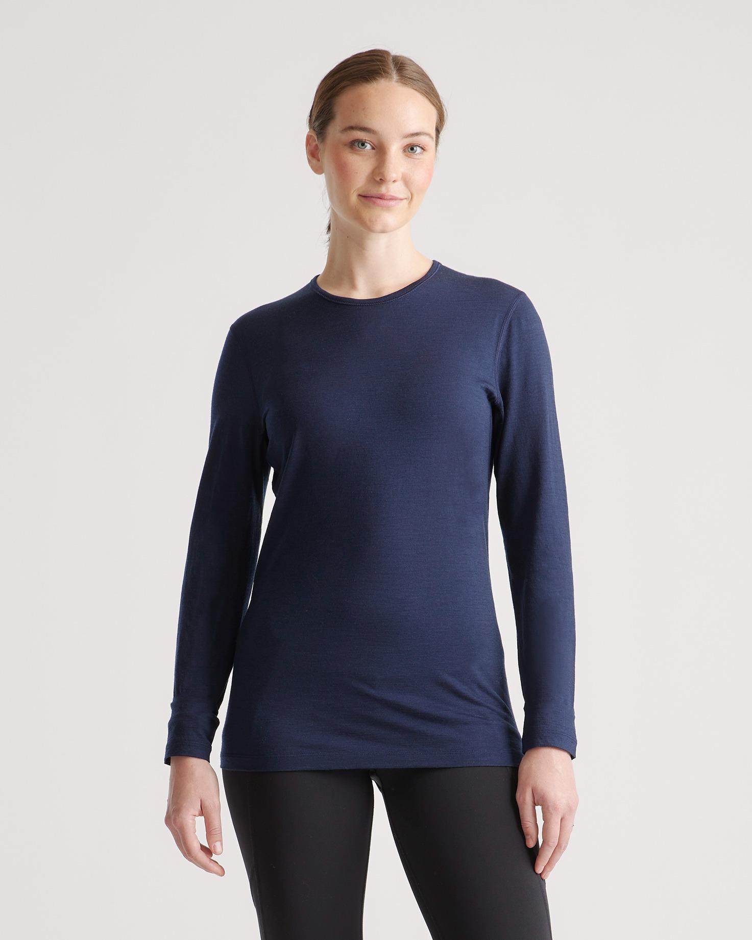 100% Merino Wool All-Season Long Sleeve Base Layer Product Image