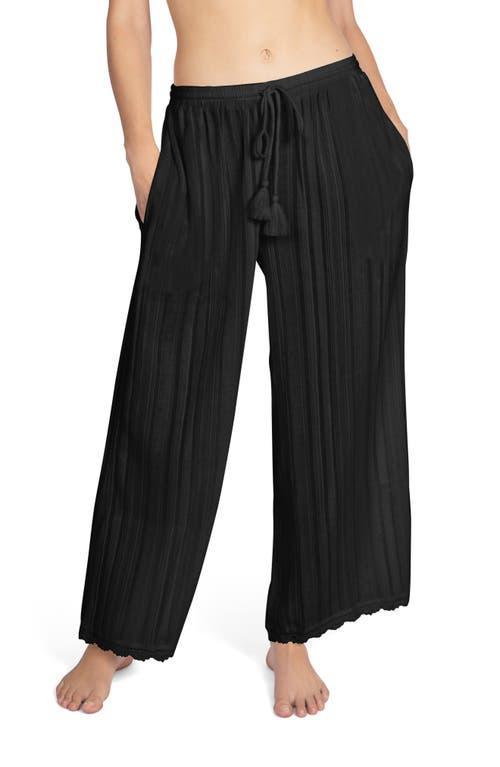 Womens Jo Stripe Cotton Wide-Leg Pants Product Image