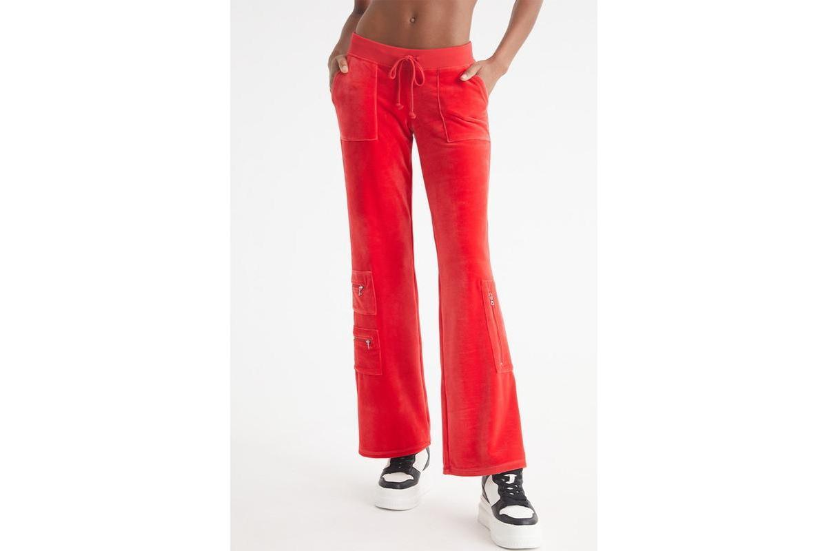 Juicy Couture Heritage Cargo Track Pants (Liquorice) Women's Clothing Product Image