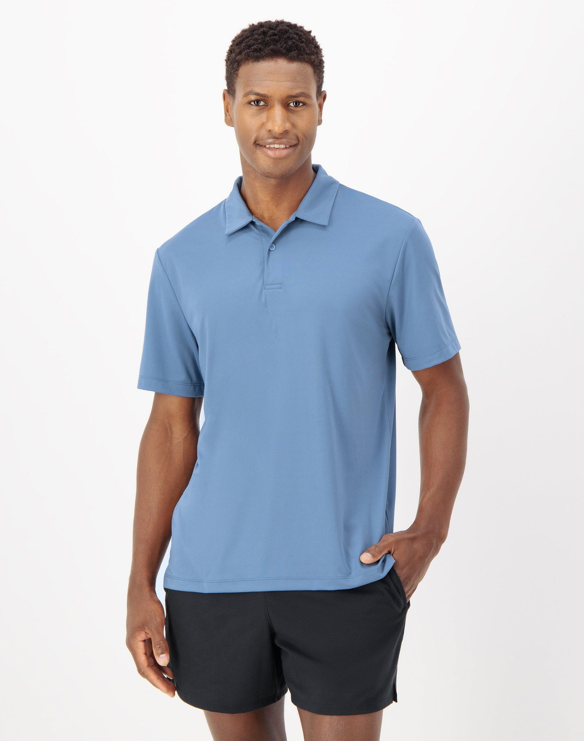 Hanes Moves Mens Short Sleeve Performance Polo Grey Encore 3XL Product Image